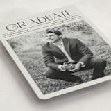 "newspaper" - Graduation Announcements in Newsprint by Kaydi Bishop - Detail
