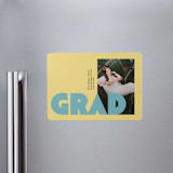 "Bold Baddie" - Graduation Announcements in Legal Pad by Claire - Magnet Front