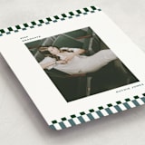 "Checked Out" - Graduation Announcements in Pine by Rachel Cassel - Detail