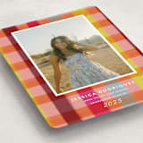 "Rainbow plaid" - Graduation Announcements in Ruby by Kat Roberts - Detail