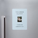 "Popular" - Graduation Announcements in Sky by Claire - Magnet Front