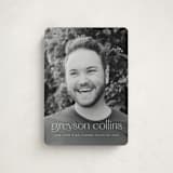 "Understated" - Graduation Announcements in Salt by Ekko Studio - Front