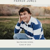 "Wide Frame" - Graduation Announcements in Ocean by Kelly Watkins - Detail