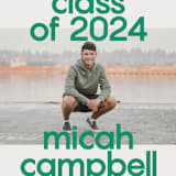 "School Color Duo" - Graduation Announcements in Grass by Jackie Crawford - Detail