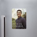 "Classic" - Graduation Announcements in Cloud by Sara Hicks Malone - Magnet Front