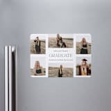 "Graduate Grid" - Graduation Announcements in Classic by Lehan Veenker - Magnet Front