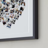 "Heart Snapshot Matted Black Frame" - Matted Framed Photo in Black Frame by Minted - Frame Detail