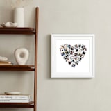 "Heart Snapshot Matted White Frame" - Matted Framed Photo in White Frame by Minted - In Room