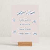 "Handdrawn little things" - Graduation Menu Signs in Sky Whispers by Cass Loh - In Use