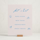 "Handdrawn little things" - Graduation Menu Signs in Sky Whispers by Cass Loh - In Use