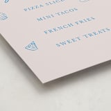"Handdrawn little things" - Graduation Menu Signs in Sky Whispers by Cass Loh - Detail