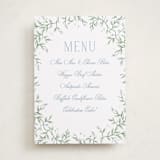 "Wisteria" - Graduation Menu Signs in Periwinkle by Kristen Smith - Front