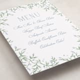 "Wisteria" - Graduation Menu Signs in Periwinkle by Kristen Smith - Detail