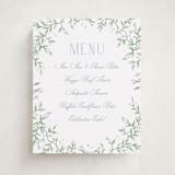 "Wisteria" - Graduation Menu Signs in Periwinkle by Kristen Smith - Front