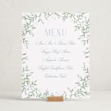 "Wisteria" - Graduation Menu Signs in Periwinkle by Kristen Smith - In Use