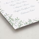 "Wisteria" - Graduation Menu Signs in Periwinkle by Kristen Smith - Detail