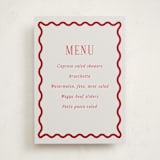 "Fun Border Frame" - Graduation Menu Signs in Ruby by Jackie Crawford - Front