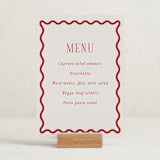 "Fun Border Frame" - Graduation Menu Signs in Ruby by Jackie Crawford - In Use