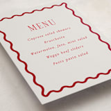 "Fun Border Frame" - Graduation Menu Signs in Ruby by Jackie Crawford - Detail
