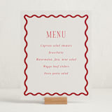 "Fun Border Frame" - Graduation Menu Signs in Ruby by Jackie Crawford - In Use