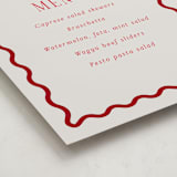 "Fun Border Frame" - Graduation Menu Signs in Ruby by Jackie Crawford - Detail