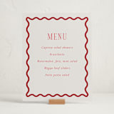 "Fun Border Frame" - Graduation Menu Signs in Ruby by Jackie Crawford - In Use