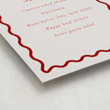 "Fun Border Frame" - Graduation Menu Signs in Ruby by Jackie Crawford - Detail