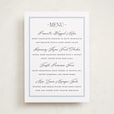 "Dotted Classic" - Graduation Menu Signs in Hydrangea by Carolyn MacLaren - Front