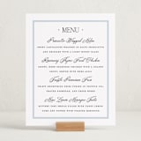 "Dotted Classic" - Graduation Menu Signs in Hydrangea by Carolyn MacLaren - In Use