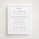"Dotted Classic" - Graduation Menu Signs in Hydrangea by Carolyn MacLaren - Front