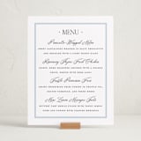 "Dotted Classic" - Graduation Menu Signs in Hydrangea by Carolyn MacLaren - In Use