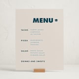 "Bold Grads" - Graduation Menu Signs in Navy by Angela Quan - In Use
