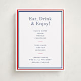 "study" - Graduation Menu Signs in Navy by Megan Davis - Front