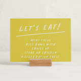 "Celebration" - Graduation Menu Signs in Limoncello by Maja Cunningham - In Use