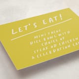 "Celebration" - Graduation Menu Signs in Limoncello by Maja Cunningham - Detail