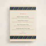 "Belmont" - Graduation Menu Signs in Navy by Sarah Rosenthal - Front