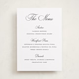 "Tassel Type" - Graduation Menu Signs in Snow by Pixel and Hank - Front