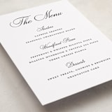 "Tassel Type" - Graduation Menu Signs in Snow by Pixel and Hank - Detail