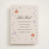 "Grad Vibes" - Graduation Menu Signs in Apricot by Ashley Iwafuchi - Front