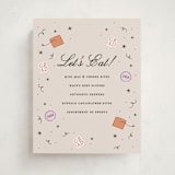 "Grad Vibes" - Graduation Menu Signs in Apricot by Ashley Iwafuchi - Front