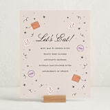 "Grad Vibes" - Graduation Menu Signs in Apricot by Ashley Iwafuchi - In Use
