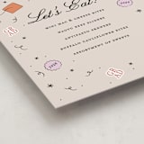 "Grad Vibes" - Graduation Menu Signs in Apricot by Ashley Iwafuchi - Detail