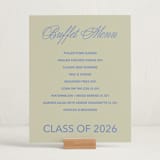 "New Style" - Graduation Menu Signs in Denim by Inkblot Design - In Use