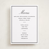 "Cecilie" - Graduation Menu Signs in Ink by Megan Davis - Front