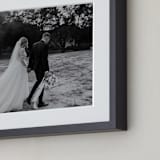 "10x8 Matted Black Framed Photo" - Matted Framed Photo in Black Frame by Minted - Frame Detail