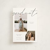 "Simple + Script" - Graduation Announcements in Chalkboard by Kelly Watkins - Front