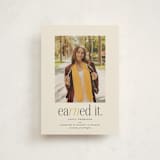 "Earned It" - Graduation Announcements in Marigold by Louise Kay - Front