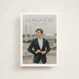 "Class" - Graduation Announcements in Charcoal by Nicole Walsh - Front