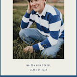 "Wide Frame" - Graduation Announcements in Ocean by Kelly Watkins - Detail