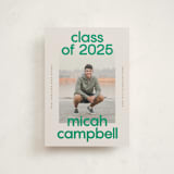 "School Color Duo" - Graduation Announcements in Grass by Jackie Crawford - Front